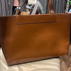 Lamarthe Tan Leather Shoulder Bag